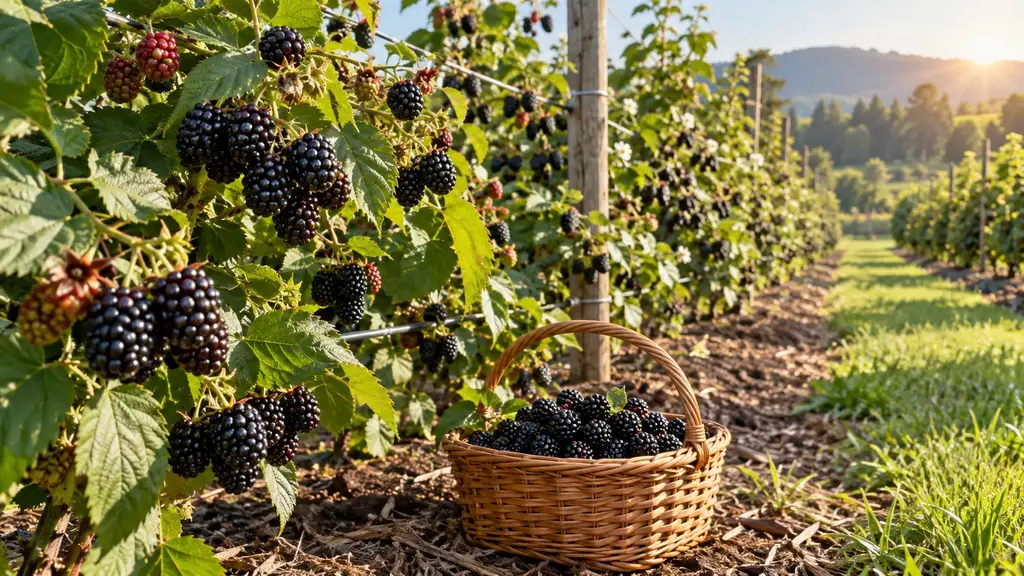 Blackberries garden planner for canning