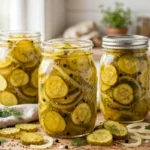 Chow Chow Relish in glass canning jars — home canning recipe