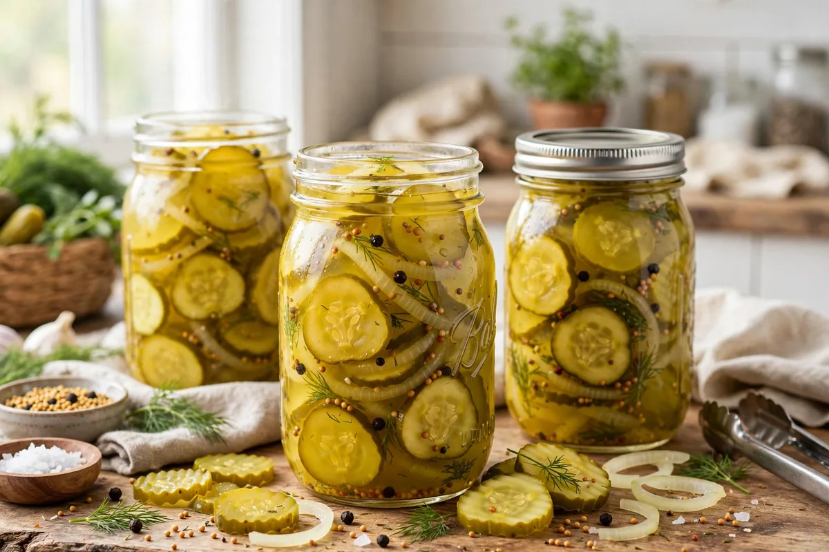Chow Chow Relish — Bernardin 1 Chow Chow Relish in glass canning jars — home canning recipe