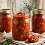 Creole Sauce in glass canning jars — home canning recipe
