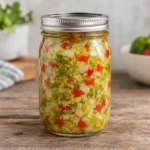 Jar of chopped cabbage and pepper Dixie relish