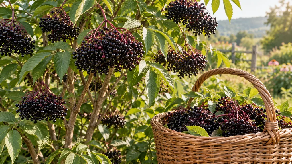 Elderberries garden planner for canning