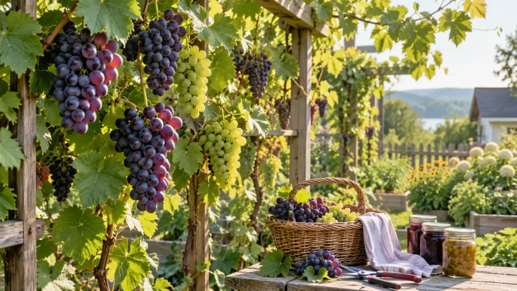 Grapes garden planner for canning
