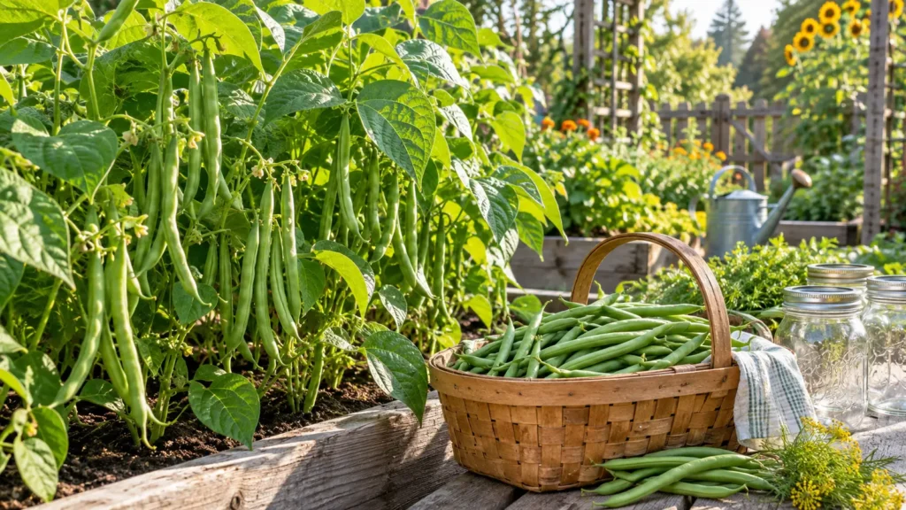 Green Beans garden planner for canning