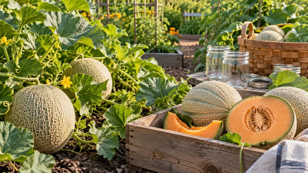 Muskmelon garden planner for canning
