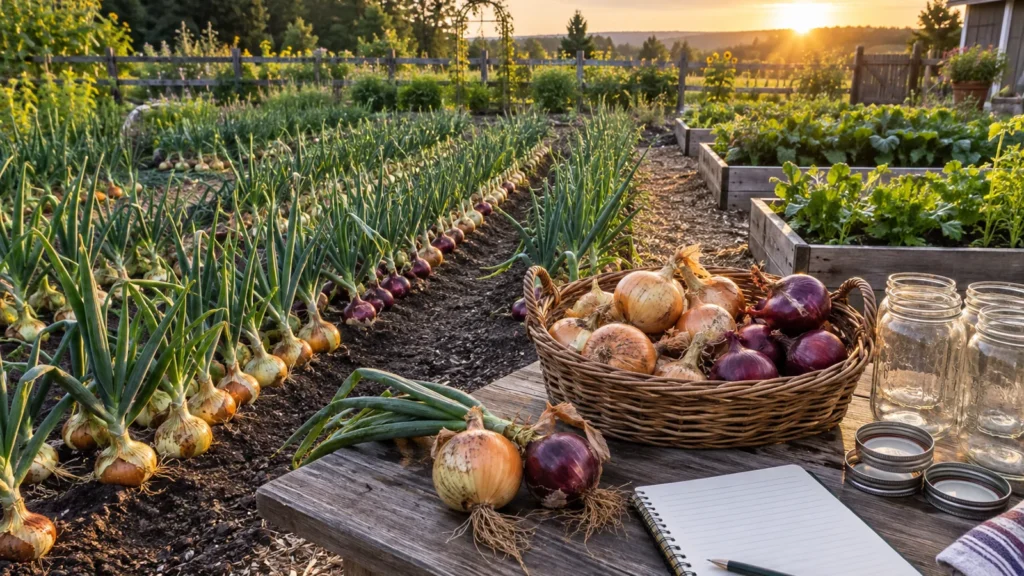 Onions garden planner for canning