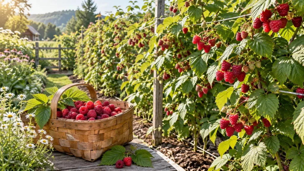 Raspberries garden planner for canning