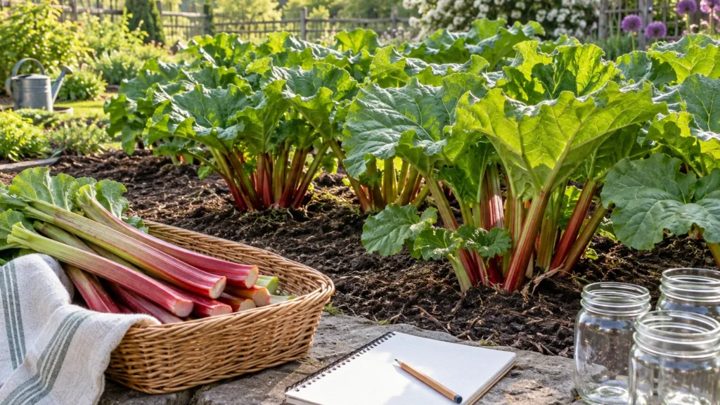 Rhubarb garden planner for canning