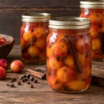 Second tested style of home-canned whole spiced crabapples