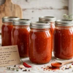Station Hot Sauce in glass canning jars — home canning recipe
