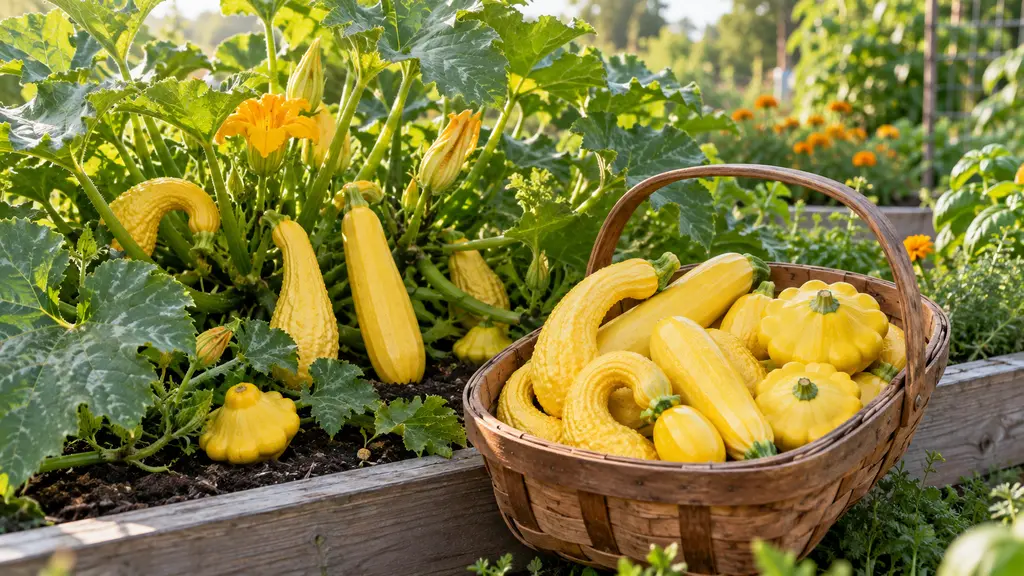 Summer Squash garden planner for canning