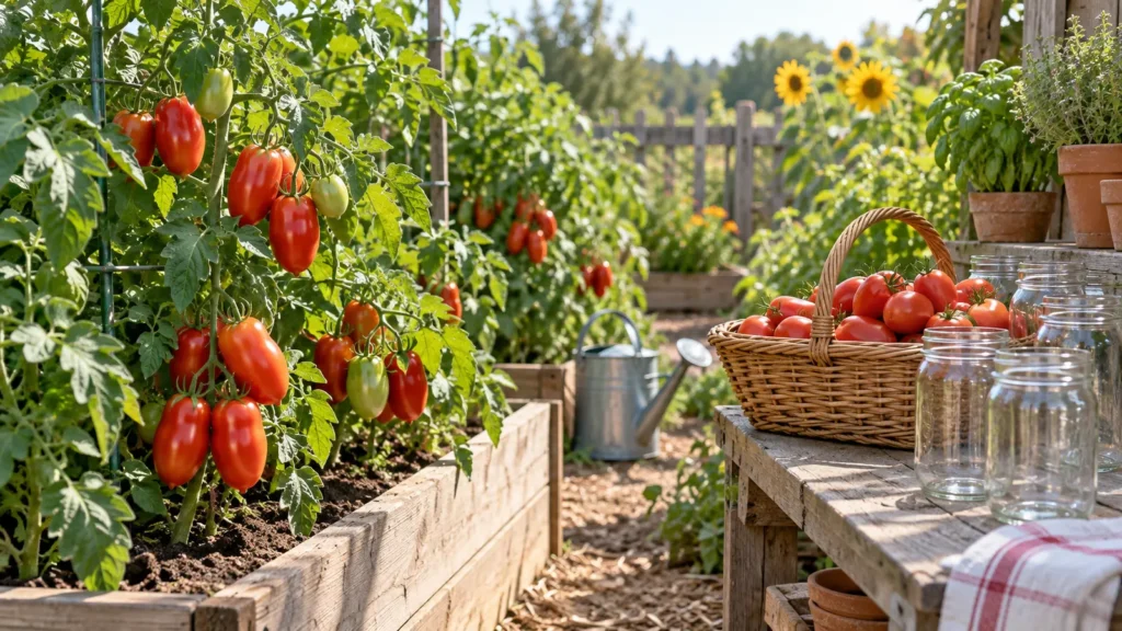 Tomatoes garden planner for canning